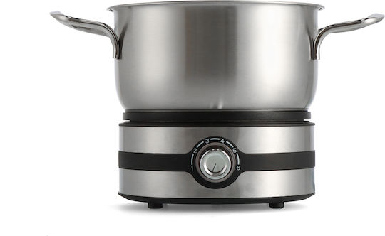 Mauviel 1830 Electric Stainless Steel Fondue Pot Silver 30.5cm
