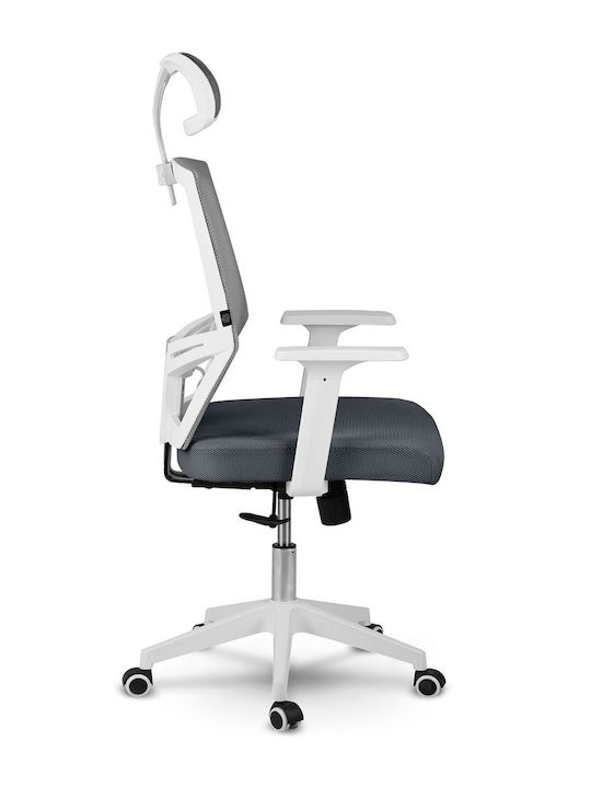 Rotar Reclining Office Chair with Adjustable Arms Gray Sofotel