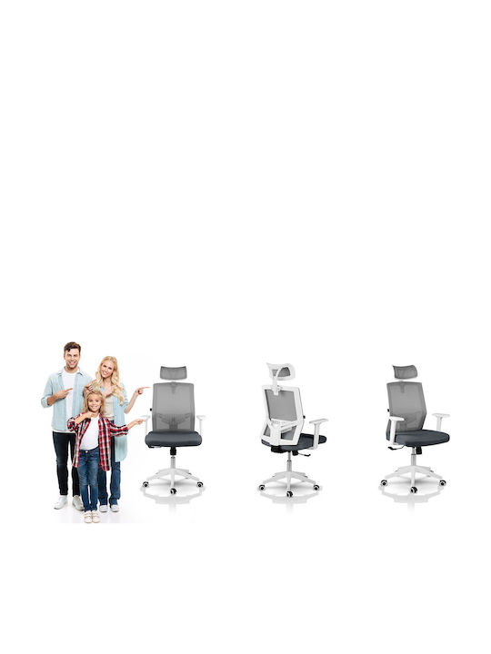 Rotar Reclining Office Chair with Adjustable Arms Gray Sofotel