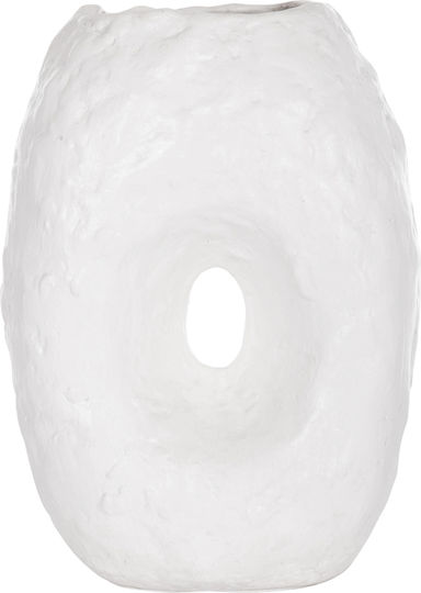 HomeMarkt Vază Decorativă Din ceramică Namentis Alb 16x5x36cm 1buc