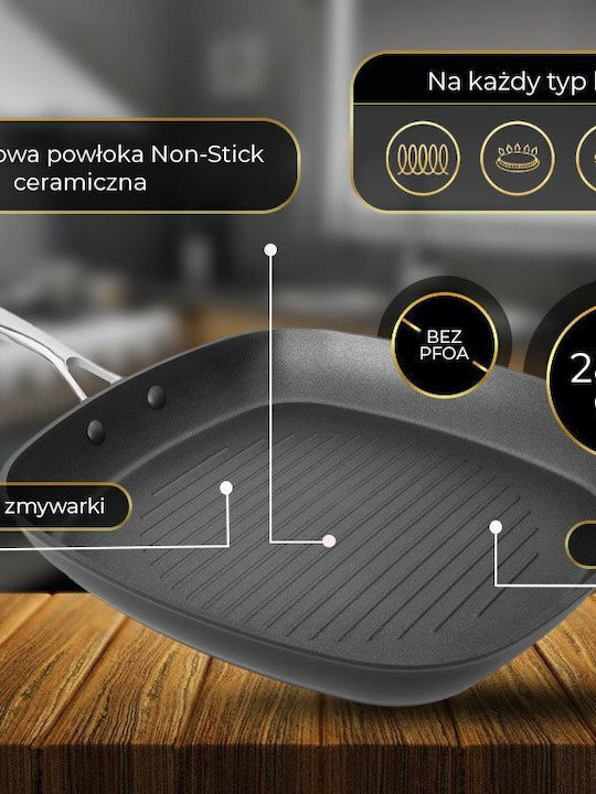 Shiori Aluguss Pro Grill Pan from Aluminum with Ceramic Coating