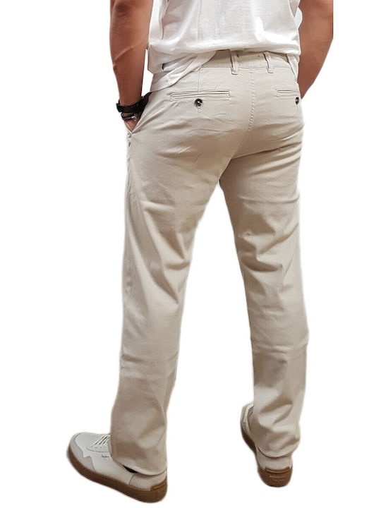 Trousers Chino in Regular Fit Bubbly Beige