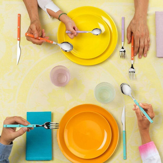 Casa Bugatti Set de Tacâmuri Inoxidabil Albastru 24buc