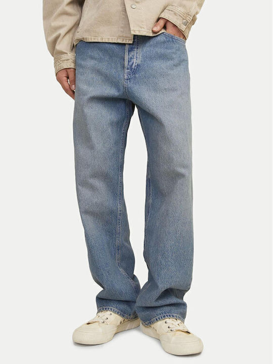 Ανδρικό Παντελόνι Τζιν με Loose Baggy Εφαρμογή Μπλε