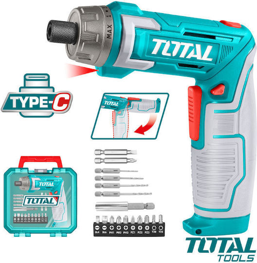 Total TSDLI08025 Κατσαβίδι Μπαταρίας 8V 1x1.5Ah