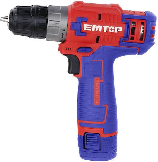 Emtop ECDL12510 Akkuschrauber Batteriebetrieb 12V 1x1,5Ah