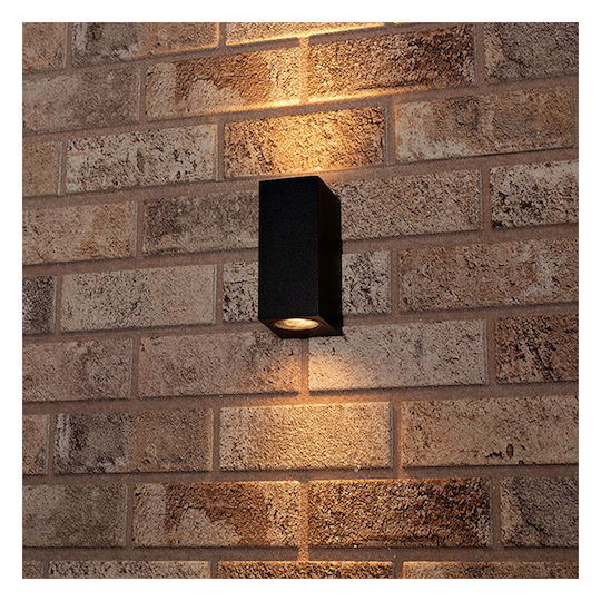 123led Lumină de exterior montată pe perete GU10 IP44 Dublu Fascicul 6.8x9.2x15εκ.
