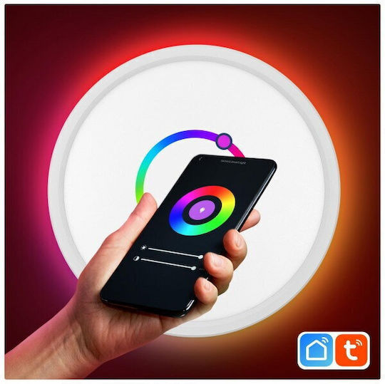 Smart Led Ceiling Light Samus Slp300-2160lm-18w-3000 4000 6500k+rgb+dimmer