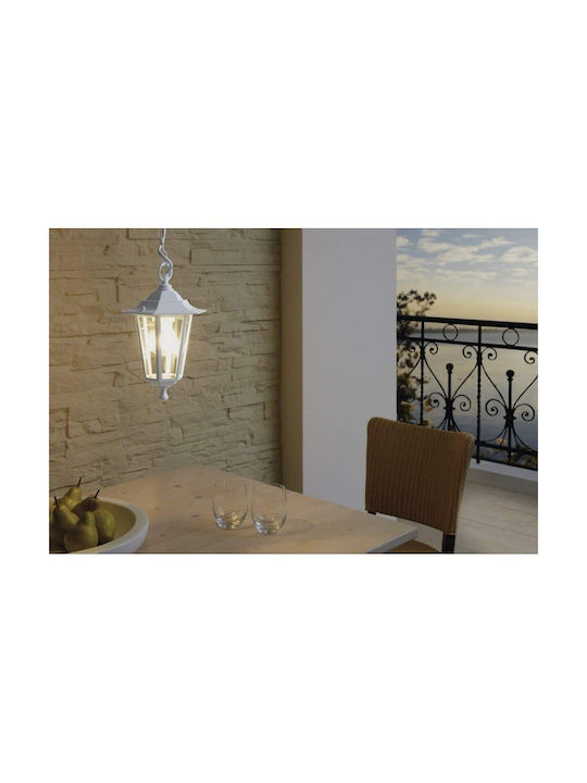 Eglo Laterna Outdoor Hanging Ceiling Light E27 in Black Color 22471