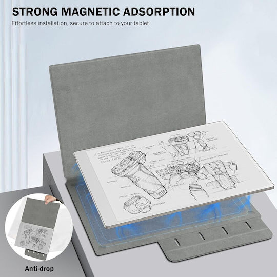 Moko Hülle Moko Book Folio Bemerkenswertes Paper Pro 11.8" Magnetisches Grau