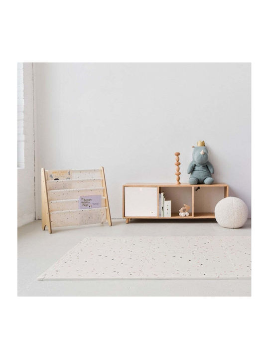 Kids Wooden Bookcase White 25.4x25.4x61cm