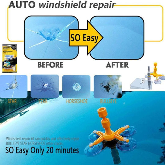 Auto Windshield Repair Kit Foxmag24 Cracks Scratches Chips