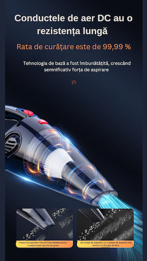 Car Handheld Vacuum Rechargeable 12V 120W