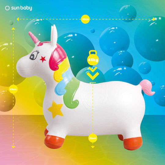 Sun Baby Hop Hop Unicorn White 60cm.