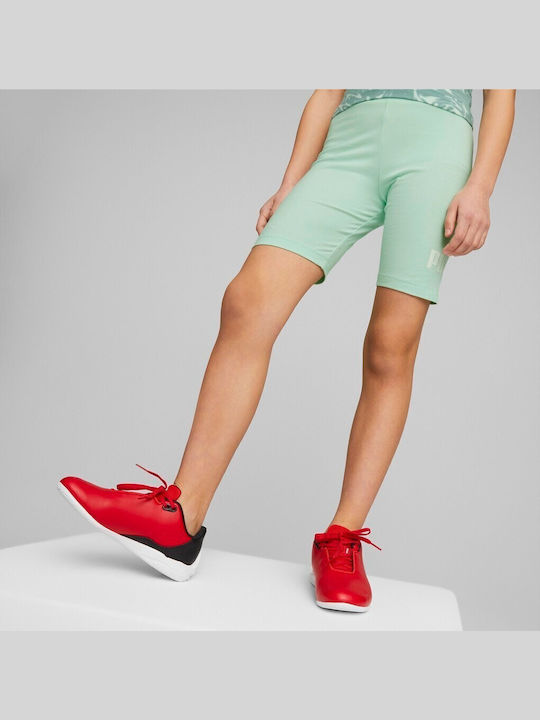 Kinder Leggings Sport Kurz Grün ESS LOGO