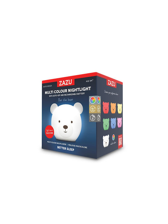 Zazu Nursery Night Light Bor The Bear Usb White Zazu Nursery Night Light Bor The Bear Usb White