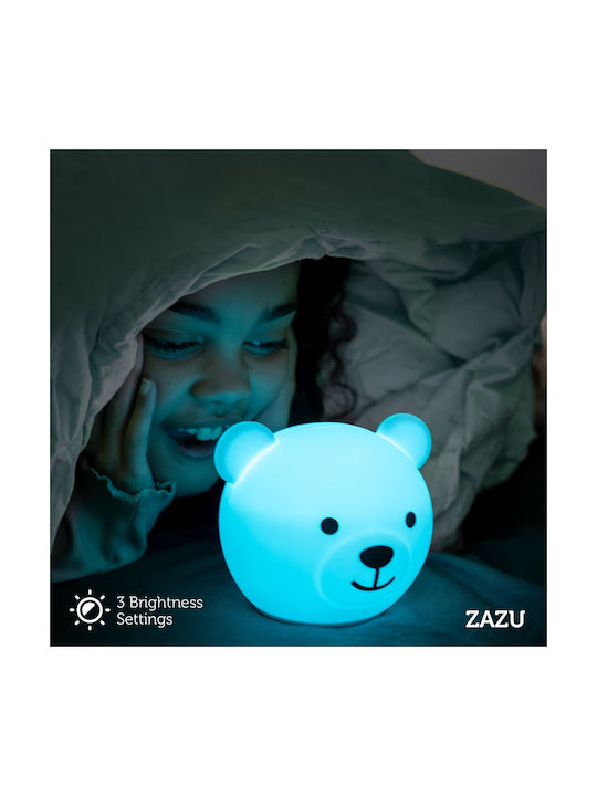 Zazu Nursery Night Light Bor The Bear Usb White