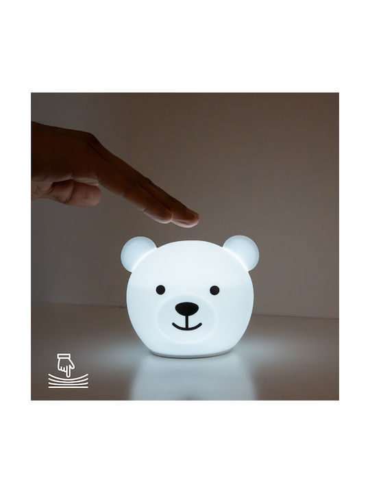 Zazu Nursery Night Light Bor The Bear Usb White
