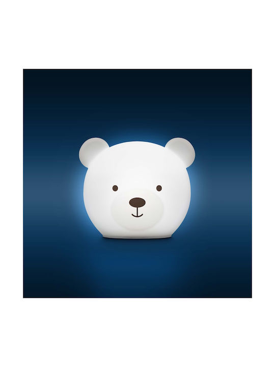 Zazu Nursery Night Light Bor The Bear Usb White