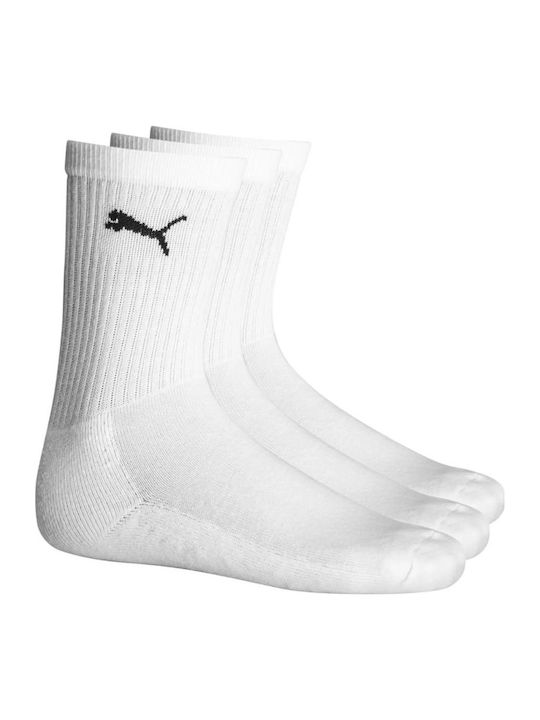 PUMA Athletic Kids' Long Socks White 3 Pairs