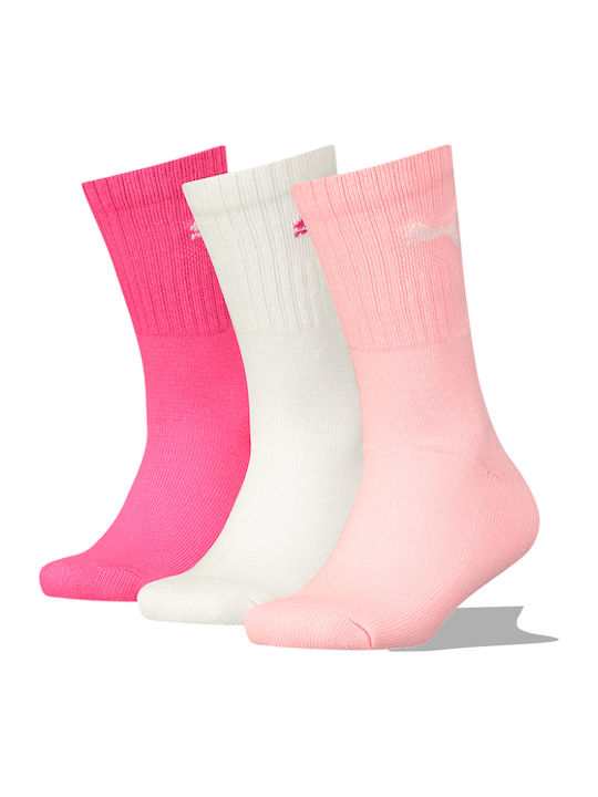 PUMA Athletic Kids' Long Socks Multicolored 3 Pairs