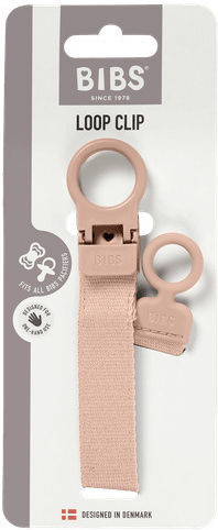Bibs Pacifier Ribbon Made of Pink Fabric