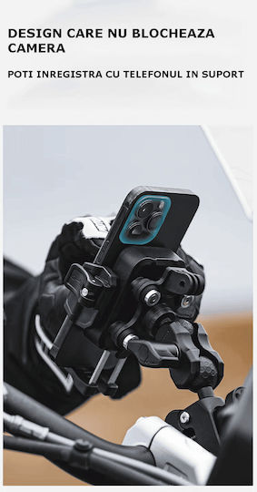 Motowolf Mh1 Suport Telefon din Aluminiu pentru Motocicletă Atv Scooter Anti-vibrații pentru Ghidon