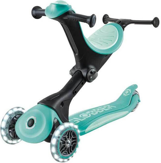 Globber Scuter Copii Pliabil Go-up 3 Roți Cu Iluminare LED Pentru 15 Luni Verde