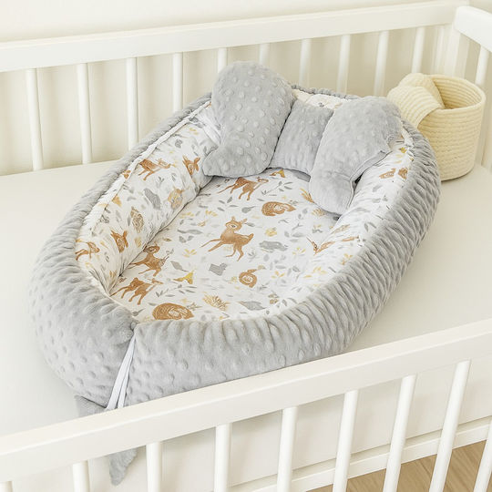 Maboo Baby Nest Minky Forest Deer 50x90cm