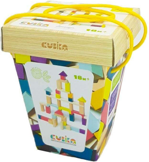 Cubika Bauklötze Farben - Formen - Größen Hölzernes für 1.5+ Jahre 50Stücke