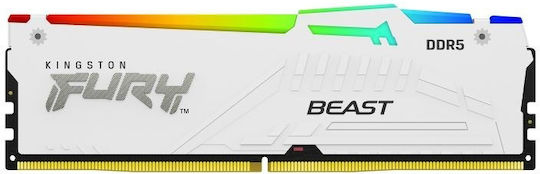 Kingston FURY Beast RGB DDR5 32GB RAM με 2x16GB Modules και Ταχύτητα 6000 για Desktop