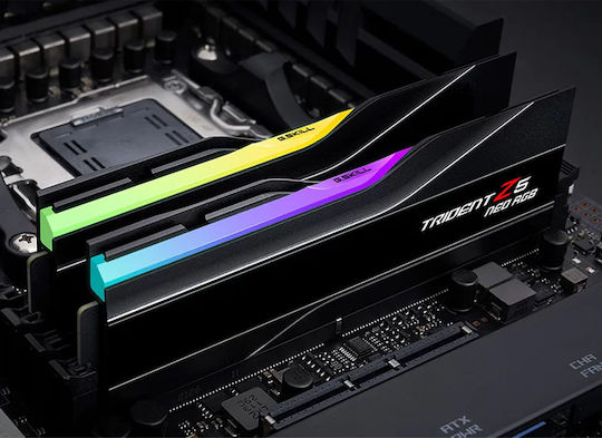 G.Skill Trident Z5 Neo RGB DDR5 32GB RAM με 2x16GB Modules και Ταχύτητα 6000 για Desktop