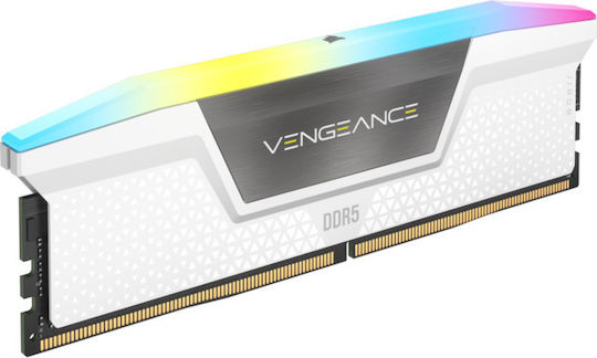 Corsair Vengeance RGB DDR5 32GB RAM με 2x16GB Modules και Ταχύτητα 5200 για Desktop
