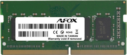 Afox DDR3 με Module 1x8GB και Ταχύτητα 1333 για Laptop