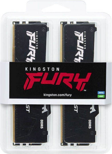 Kingston Fury Beast RGB DDR5 32GB RAM with 2x16GB Modules and Speed 5200 for Desktop