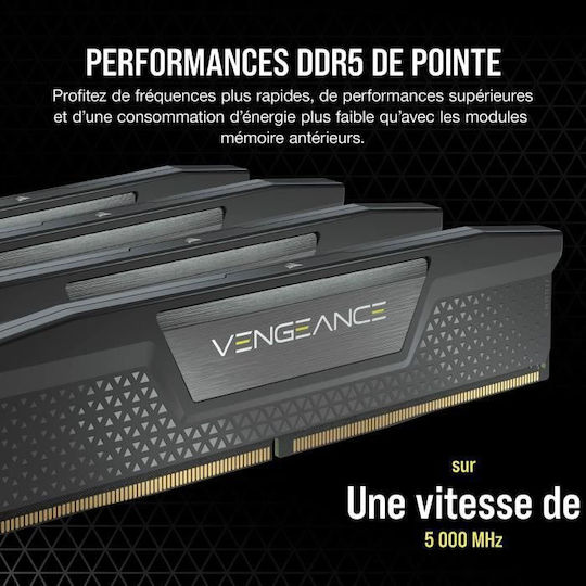 Corsair Vengeance RGB 32GB DDR5 RAM cu 2 module (2x16GB) și Viteză