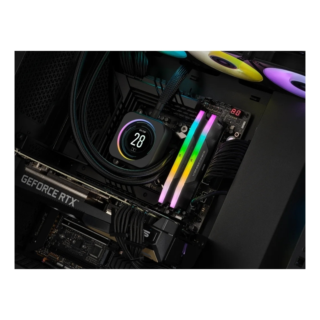 Corsair Vengeance RGB 32GB DDR5 RAM cu 2 module (2x16GB) și Viteză