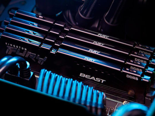 Kingston Fury Beast DDR5 με Module 1x8GB και Ταχύτητα 5600 για Desktop