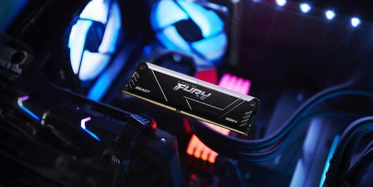 Kingston FURY Beast RGB DDR4 με Module 1x16GB και Ταχύτητα 3200 για Desktop