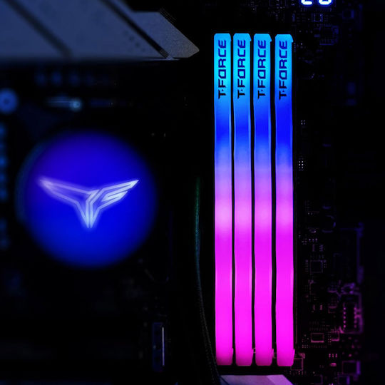 TeamGroup Delta RGB White 32GB DDR5 RAM cu Viteză 6400 pentru Desktop