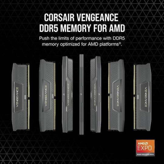 Corsair Vengeance K2 DDR5 32GB Arbeitsspeicher mit 2x16GB Module und Geschwindigkeit 6400 für Schreibtisch