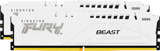 Kingston Fury Beast DDR5 με Module 1x64GB και Ταχύτητα 6400 για Desktop