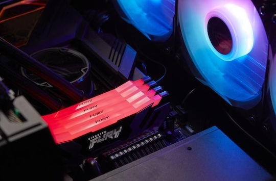 Kingston Fury Renegade RGB DDR5 με Module 1x16GB και Ταχύτητα 6400 για Desktop