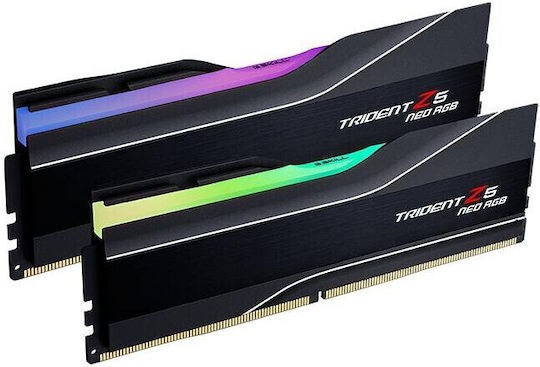 メモリー G.Skill Trident Z5 Neo RGB DDR5 48G G.Skill Trident Z5 Neo RGB 48GB DDR5 RAM cu 2 module (2x24GB) și