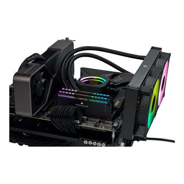 DOMINATOR PLATINUM RGB DDR5 32GB(16GB×2) Corsair Dominator Platinum RGB 32GB DDR5 RAM cu 2 module (2x16GB
