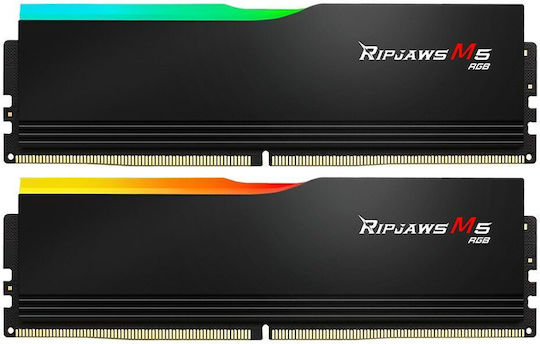 G.Skill Ripjaws M5 RGB DDR5 64GB RAM με 2x32GB Modules και Ταχύτητα 5200 για Desktop