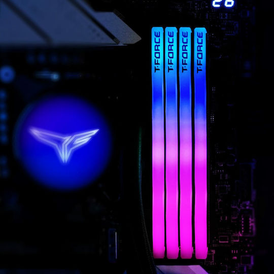 TeamGroup Delta RGB 32GB DDR5 RAM mit 2 Modulen (2x16GB) und Geschwindigkeit 6000 für Schreibtisch