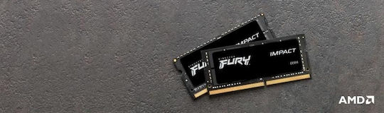Kingston Fury Impact DDR4 με Module 1x16GB και Ταχύτητα 3200 για Laptop
