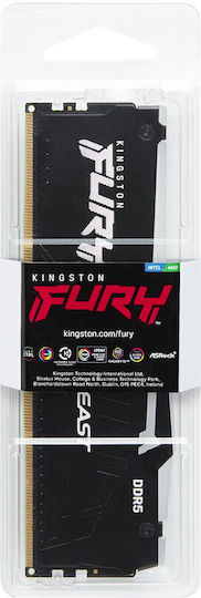 Kingston Fury Beast RGB DDR5 with Module 1x16GB and Speed 5600 for Desktop