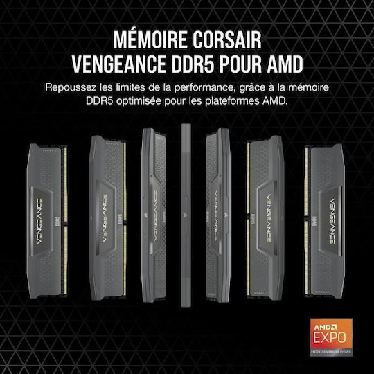 Corsair Vengeance DDR5 64GB RAM with 2x32GB Modules and Speed 5600 for Desktop